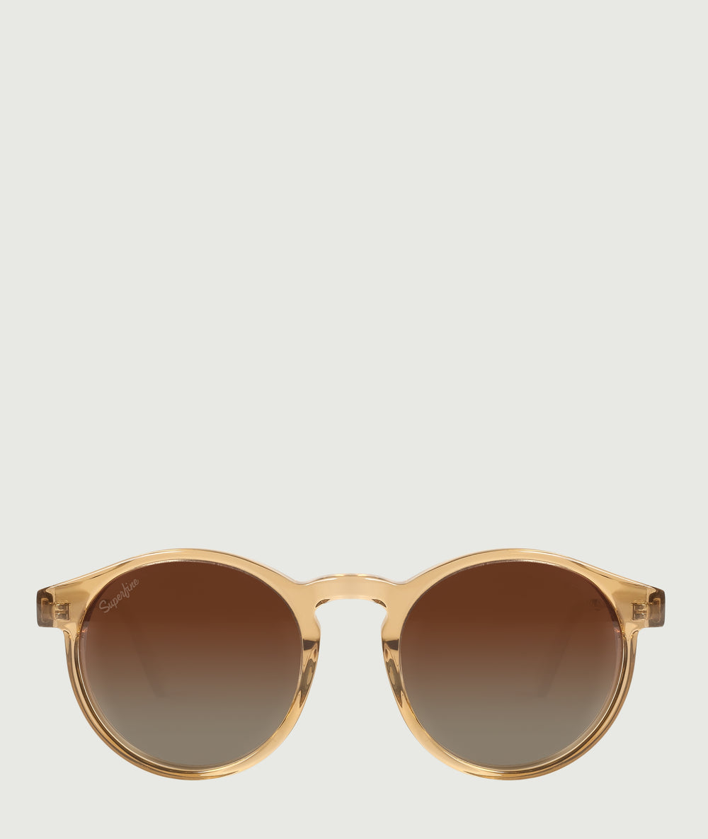 Riley-SUNGLASSES-round-Gradient Bronze-Superfine