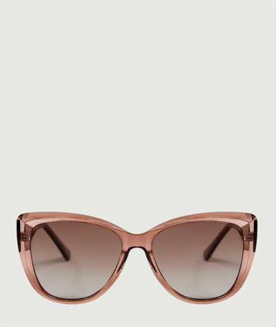 Beige cat eye oversized trendy sunglasses