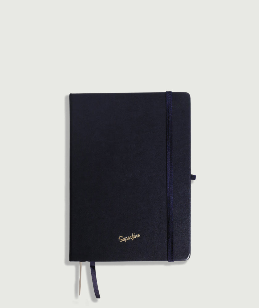 Navy blue notebook stationery