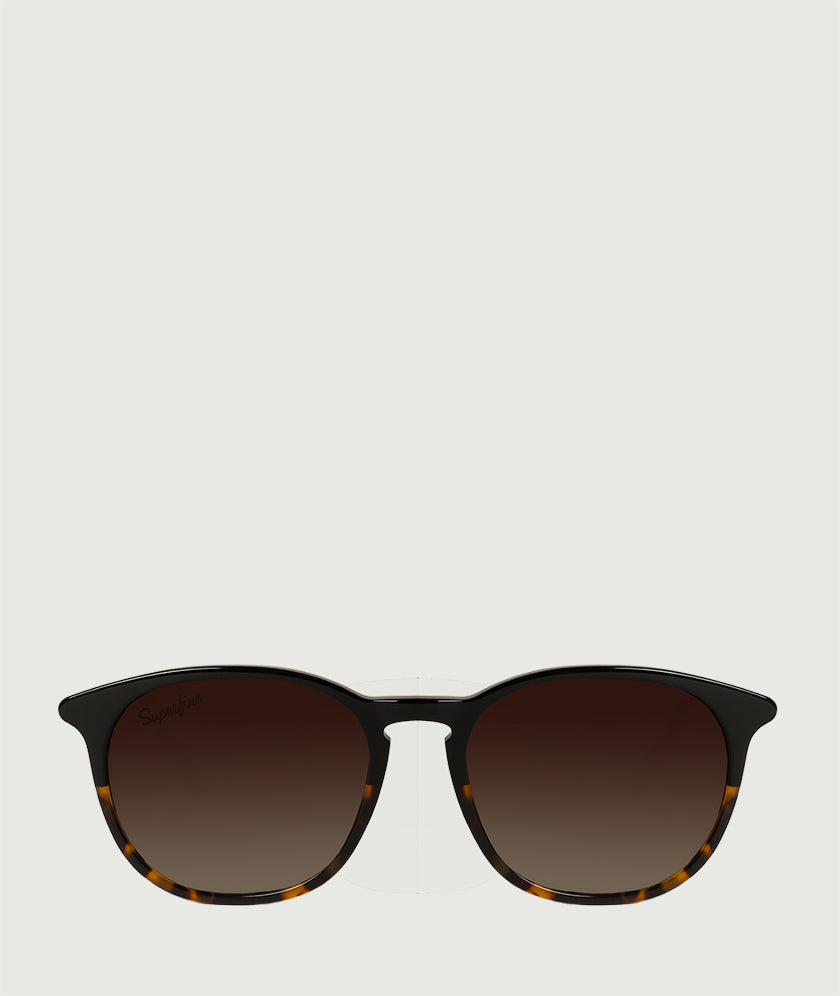 Tortoise shell round women's sunglasses