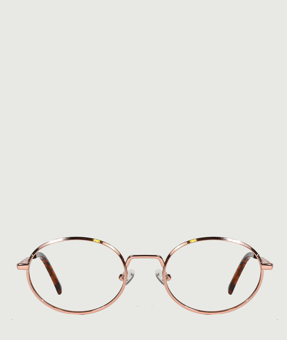 Women's Oval Metal Computer, Anti Blue Light Glasses. Prescription Frame Glasses