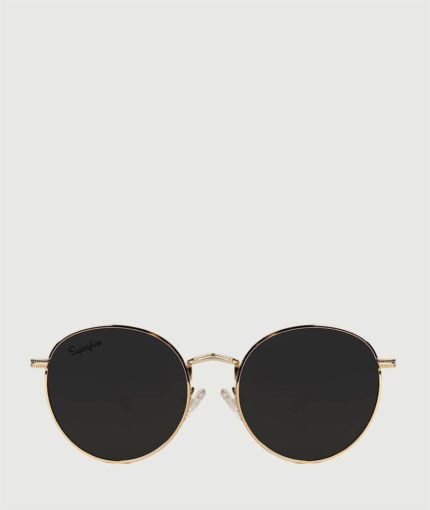 Rory G2-SUNGLASSES-round-Black Gold-Superfine