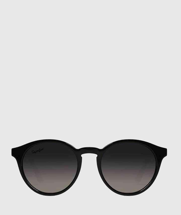 Trendy Round Black Sunglasses 