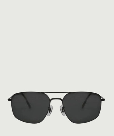 Black Aviator sunglasses with metal frame